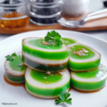 Layered Pandan & Coconut Jelly (Kuih Style) 3 Layered Pandan & Coconut Jelly (Kuih Style)