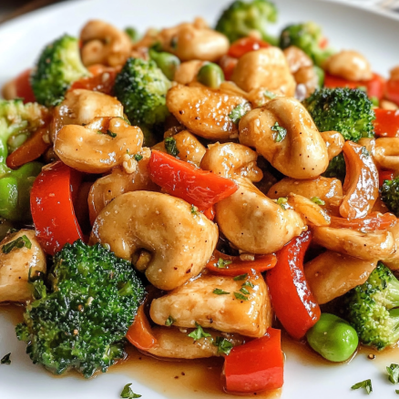 Stir-Fried Chicken with Broccoli, Peppers & Mushrooms 2 Stir-Fried Chicken with Broccoli, Peppers & Mushrooms