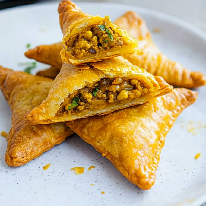 Meat-Filled Samosas 2 Meat-Filled Samosas
