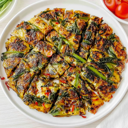 Savory Korean Cabbage & Chive Pancake (Kimchi-Style Buchimgae) 2 Savory Korean Cabbage & Chive Pancake (Kimchi-Style Buchimgae)