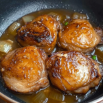 Soy-Glazed Chicken Thighs with Caramelized Onions 3 Soy-Glazed Chicken Thighs with Caramelized Onions