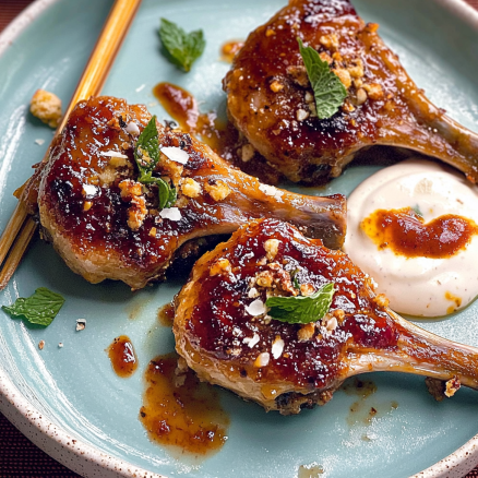 Glazed Lamb Chops 2 Glazed Lamb Chops