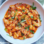 Spicy Sesame Chicken Bites in Chili Sauce