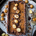Decadent Macadamia Chocolate Tart with a Crispy Nutty Granola Crust