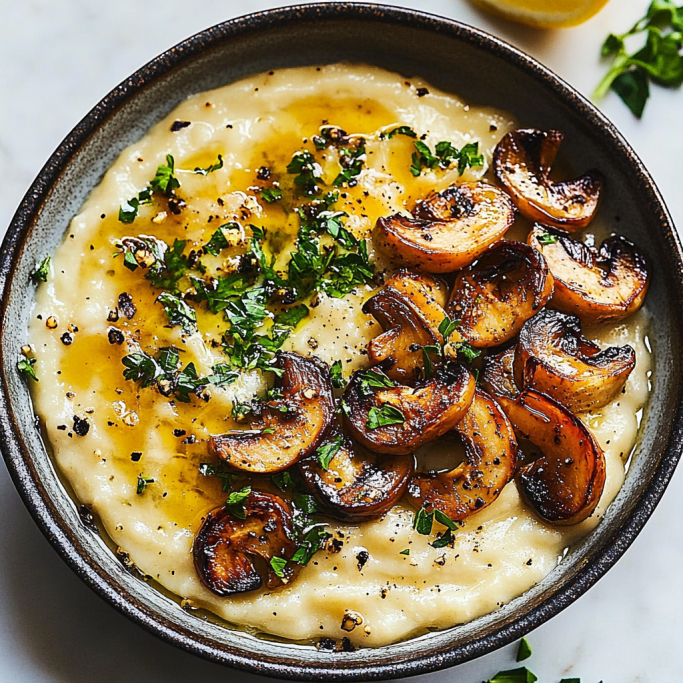 Creamy Mushroom Chicken with Spinach