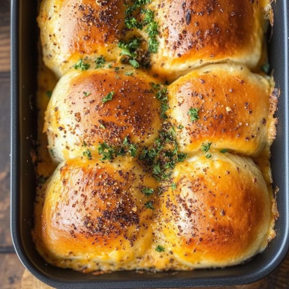Herbed Cheesy Baked Sliders