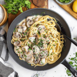 Creamy Garlic Mushroom Pasta