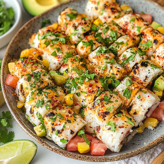 Grilled Spicy Sushi Rolls with Creamy Avocado, Corn, and Chili Mayo