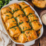 Baked Chicken Rolls in Creamy Sauce