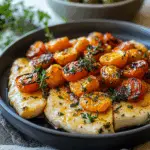 Baked Halloumi with Roasted Cherry Tomatoes and Thyme – A Simple Yet Elegant Mediterranean-Inspired Vegetarian Dish Full of Flavor 3 Baked Halloumi with Roasted Cherry Tomatoes and Thyme – A Simple Yet Elegant Mediterranean-Inspired Vegetarian Dish Full of Flavor