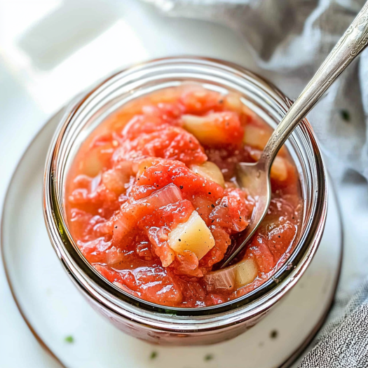 Homemade Tomato Apple Chutney