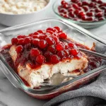 Cherry Topped Cheesecake Bars – Creamy, Tart, and Perfect for Christmas Dessert Tables