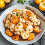 Fluffy Ricotta Gnocchi with Roasted Apricots and Spicy Balsamic Glaze