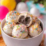 White Chocolate Sprinkle Truffles