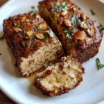 Honey-Glazed Nut-Crusted Tofu Loaf with Fresh Herbs