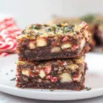 Chocolate Peppermint Macadamia Cookie Bars with a Fudgy Center and Buttery Crunch 3 Chocolate Peppermint Macadamia Cookie Bars with a Fudgy Center and Buttery Crunch