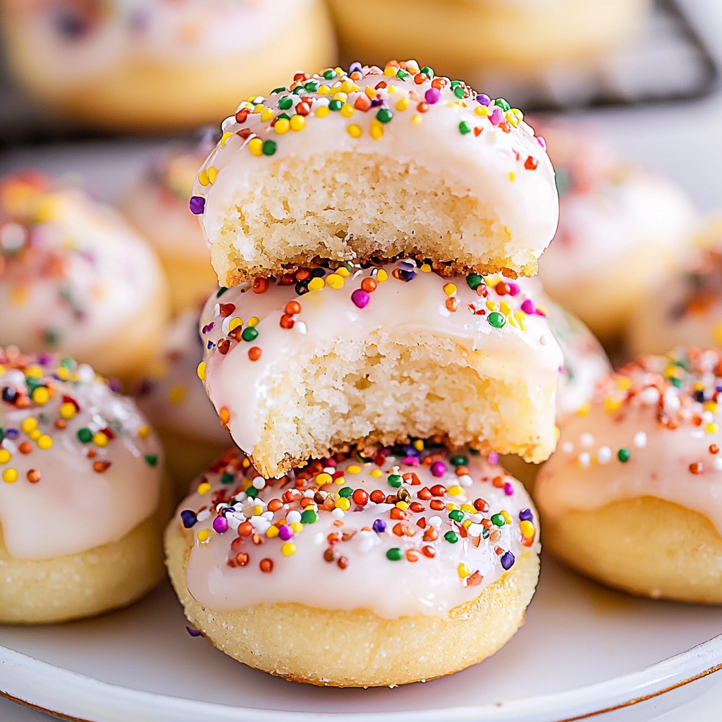 Soft and Fluffy Italian Sprinkle Cookies – Ricotta Cookies with Vanilla Glaze and Rainbow Sprinkles 2 Soft and Fluffy Italian Sprinkle Cookies – Ricotta Cookies with Vanilla Glaze and Rainbow Sprinkles
