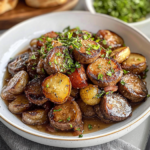 Open-Faced Steak Sandwich with Caramelized Onion and Tomato Relish – Hearty, Savory, and Satisfying