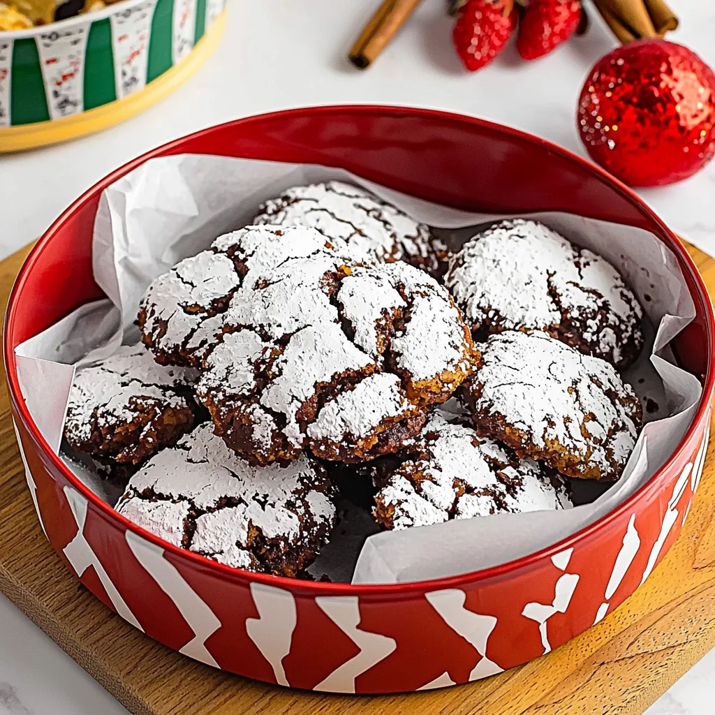 Chocolate Crinkle Cookies