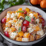 Creamy Citrus Root and Grape Salad with Herbed Dressing