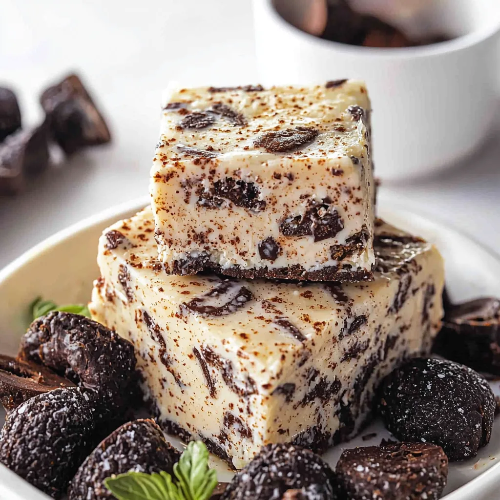 Cookies and Cream Fudge Bars