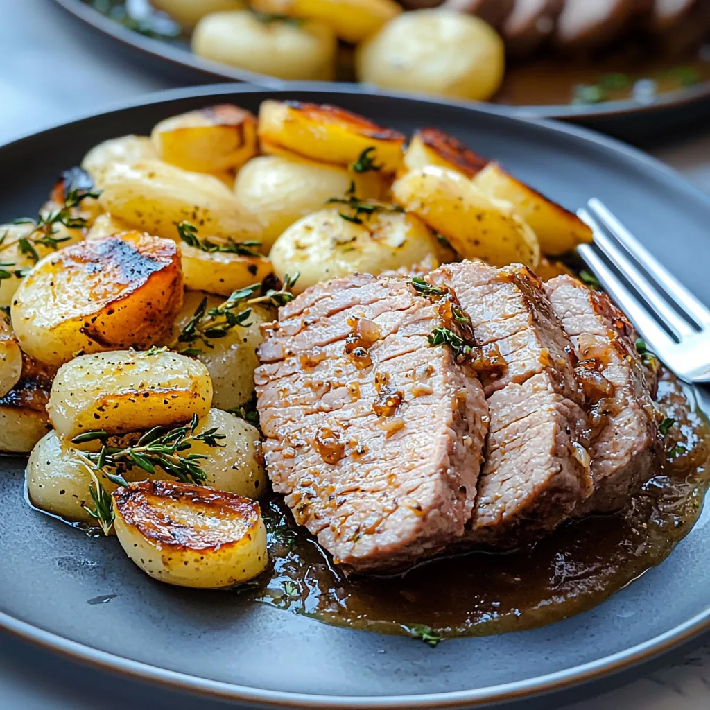 Garlic Herb Chicken with Roasted Potatoes and Peppers – An Easy One-Pan Dinner Full of Flavor