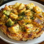 Cheesy Broccoli and Potato Skillet Pie 3 Cheesy Broccoli and Potato Skillet Pie