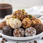Assorted No-Bake Holiday Truffle Bites – Easy Christmas Candy Balls Rolled in Festive Coatings 3 Assorted No-Bake Holiday Truffle Bites – Easy Christmas Candy Balls Rolled in Festive Coatings