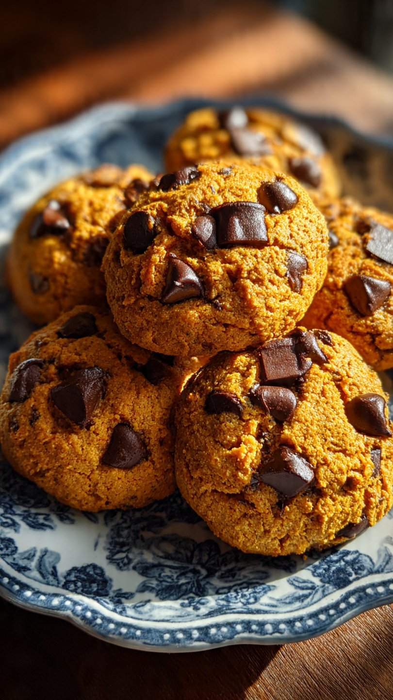 Pumpkin Chocolate Chip Cookies
