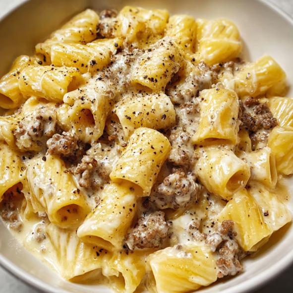 Creamy Sausage Rigatoni