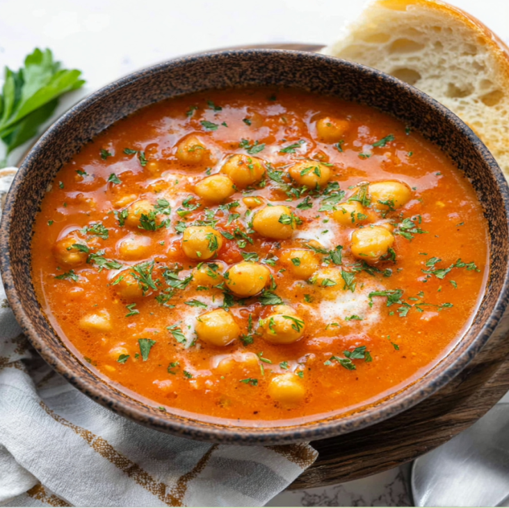 Creamy Tomato Chickpea Soup