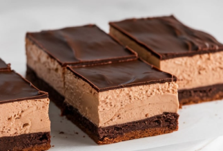Chocolate Mousse Brownie Bars