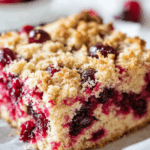 Cherry Crumble Cake