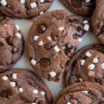 Hot Chocolate Cookies with Marshmallows
