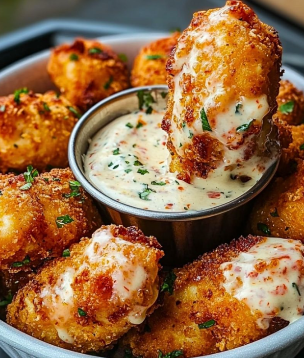 Crispy Chicken Bites with Dipping Sauce
