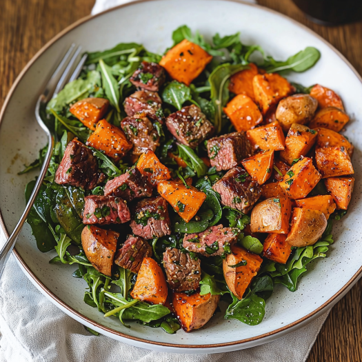 Steak and Sweet Potato Salad