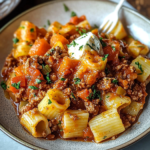 Rigatoni with Meat Sauce
