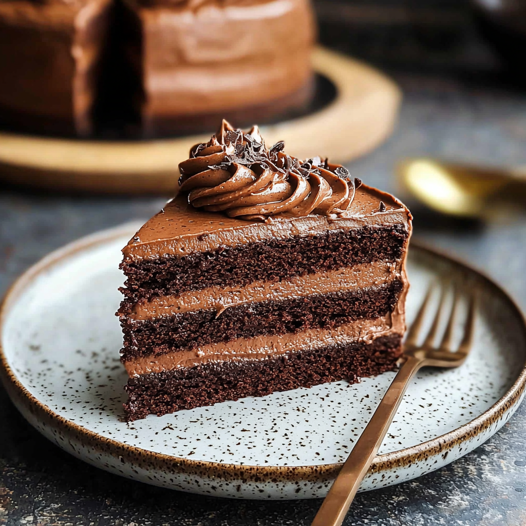 Triple Layer Chocolate Cake