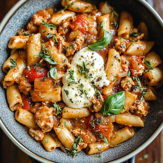 Hearty Tomato and Sausage Pasta