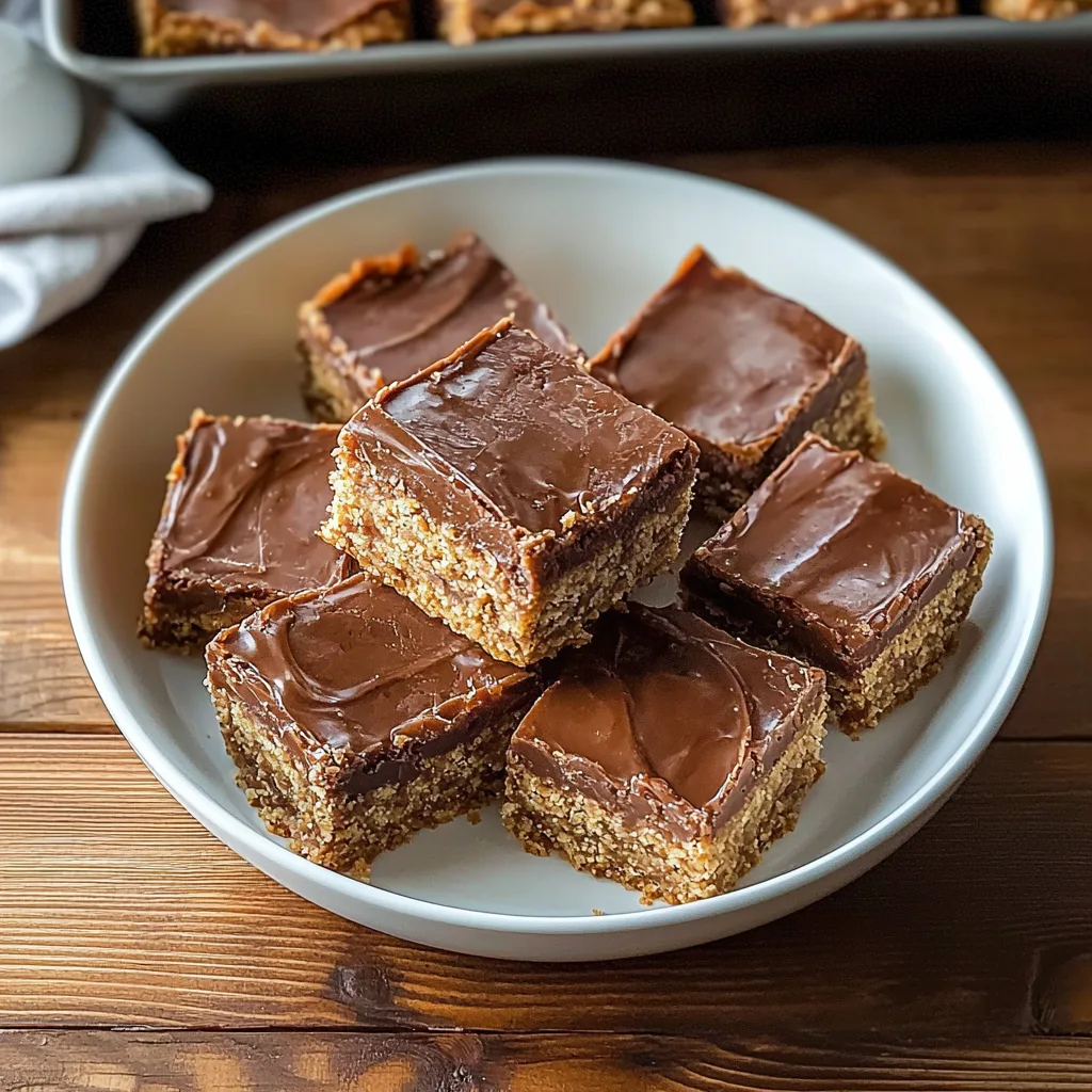 No-Bake Chocolate Crunch Bars