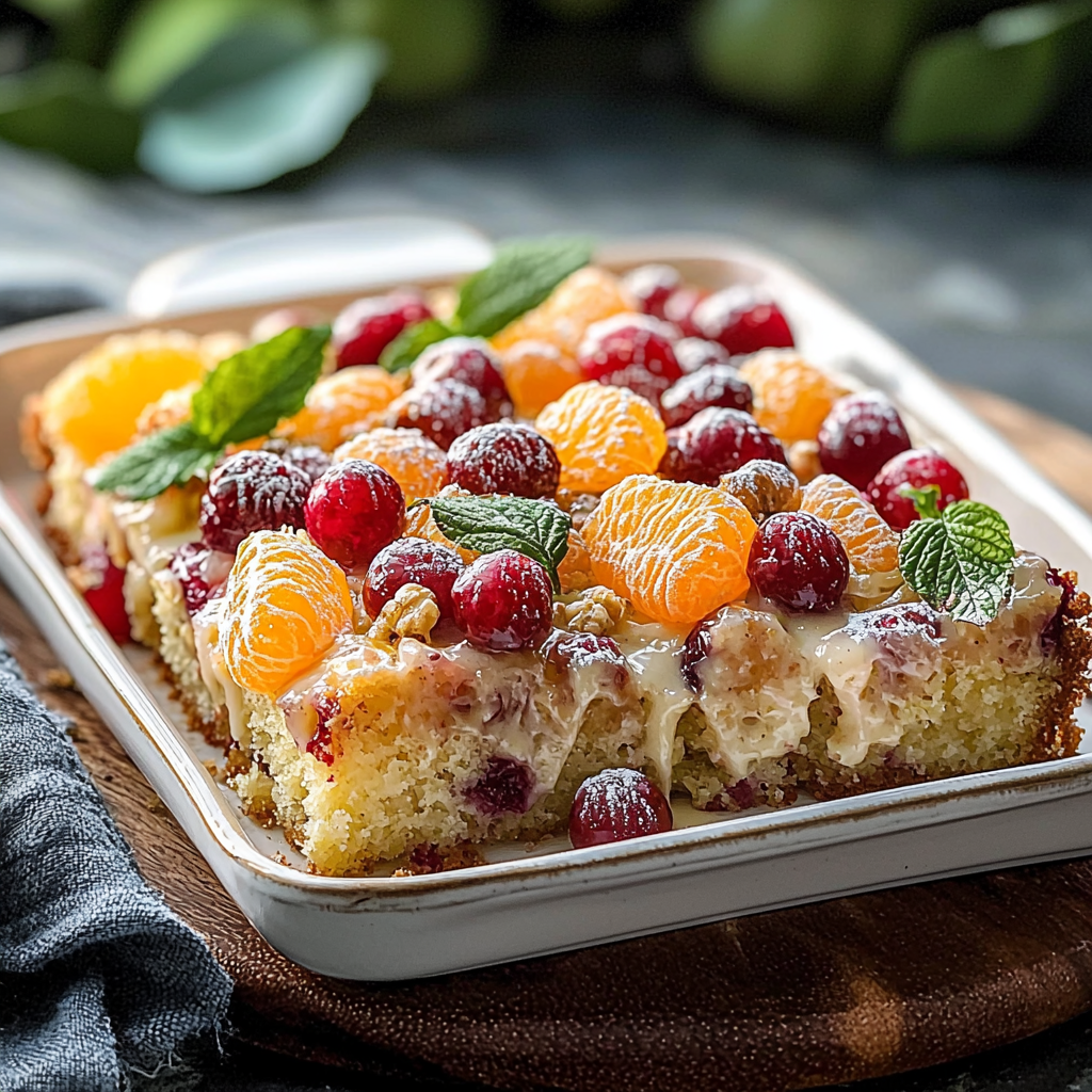 Cranberry Mandarin Cake