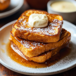 French Toast with Syrup and Butter