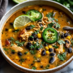 Grilled Chicken with Cilantro Lime Sauce and Rice