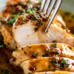 Herb-Crusted Chicken Breast with Pan Sauce