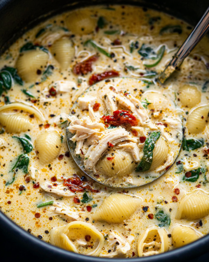 Creamy Chicken Pasta Soup