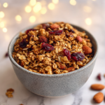 Homemade Granola with Nuts and Dried Fruit