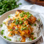 Honey Garlic Chicken over Rice