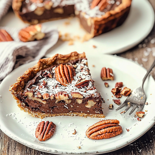 Chocolate Coconut Pecan Tart