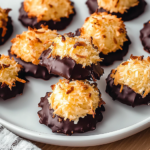 Chocolate‑Dipped Coconut Macaroons