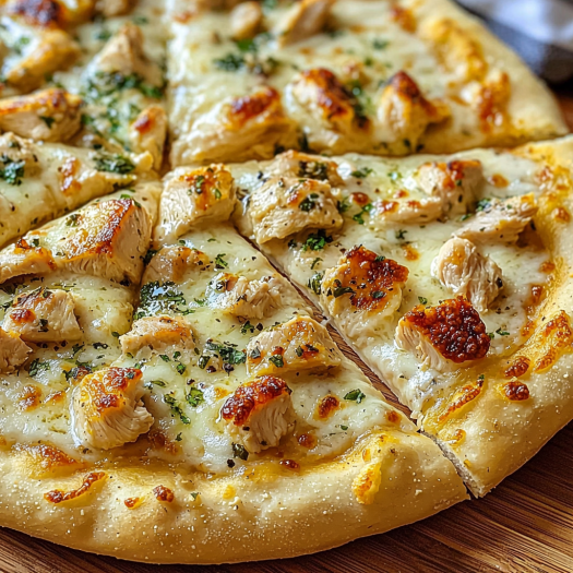 Chicken Alfredo Pizza